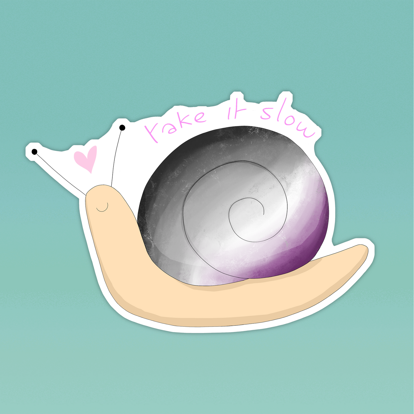 Asexual Snail Sticker