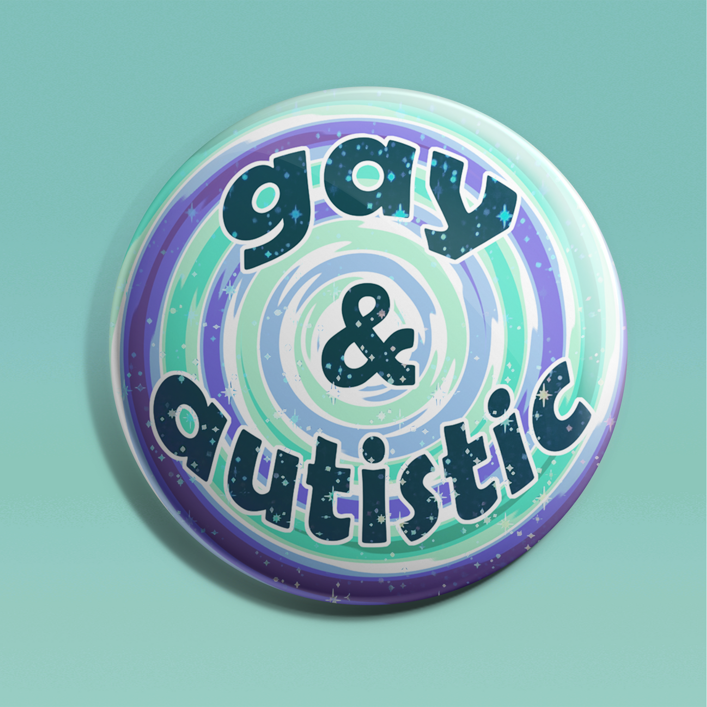Gay & Autistic Gay Badge