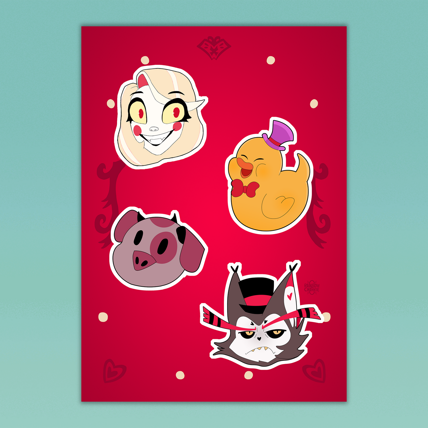 Hazbin Hotel Sticker Sheet