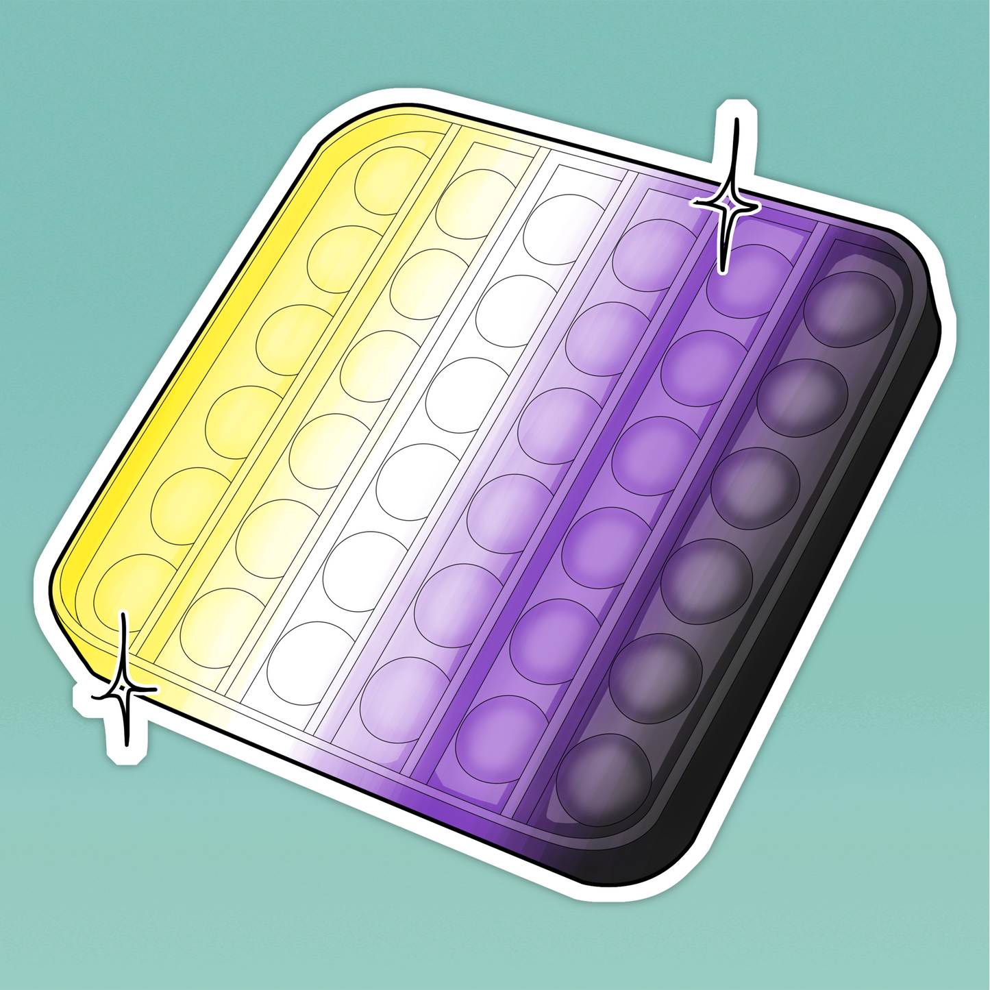 Non-Binary Stim Toy Sticker