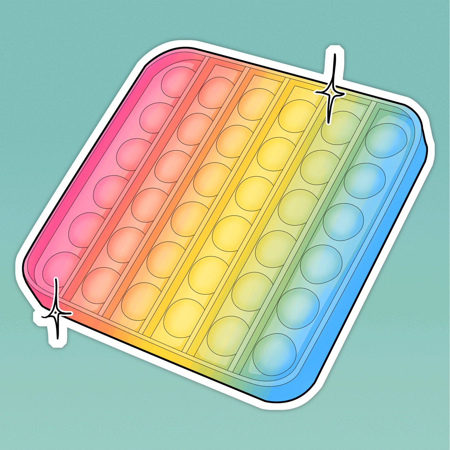 Pansexual Stim Toy Sticker