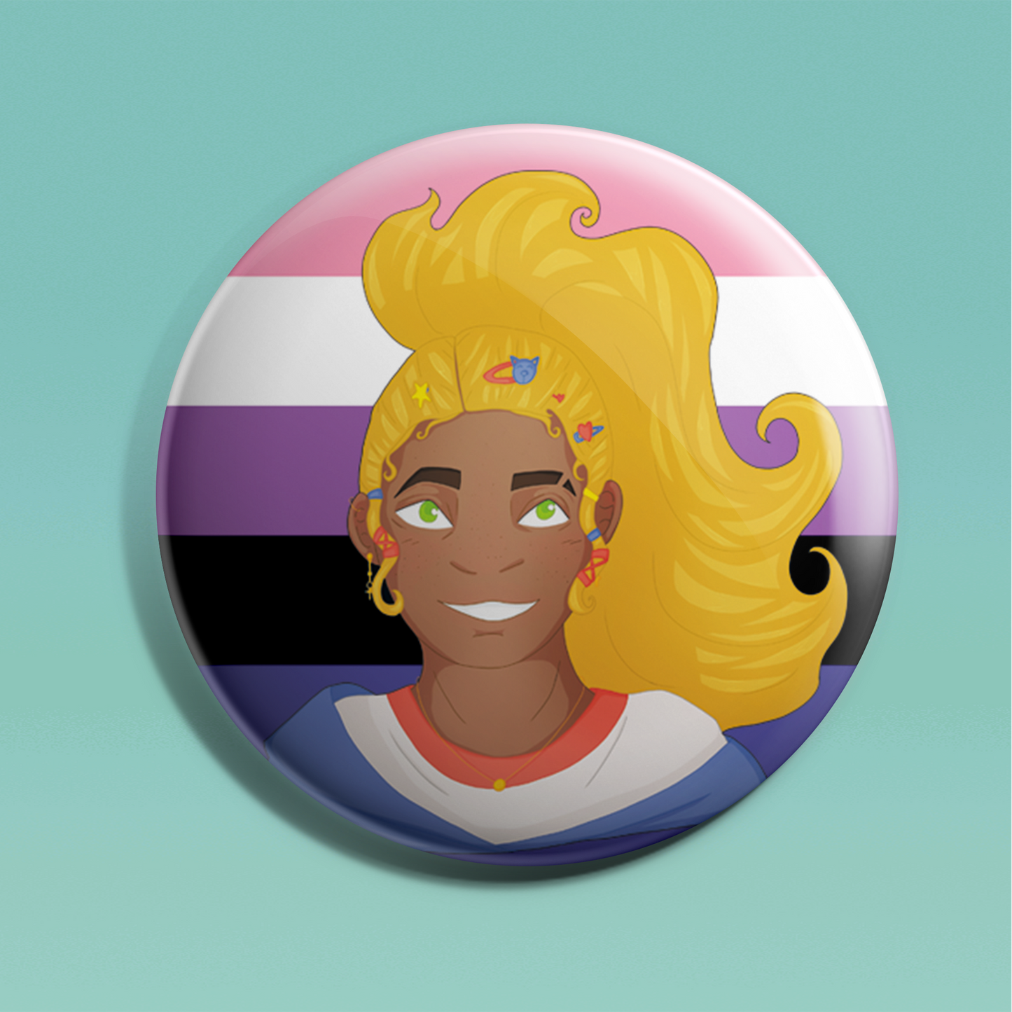 Fuka Genderfluid Badge