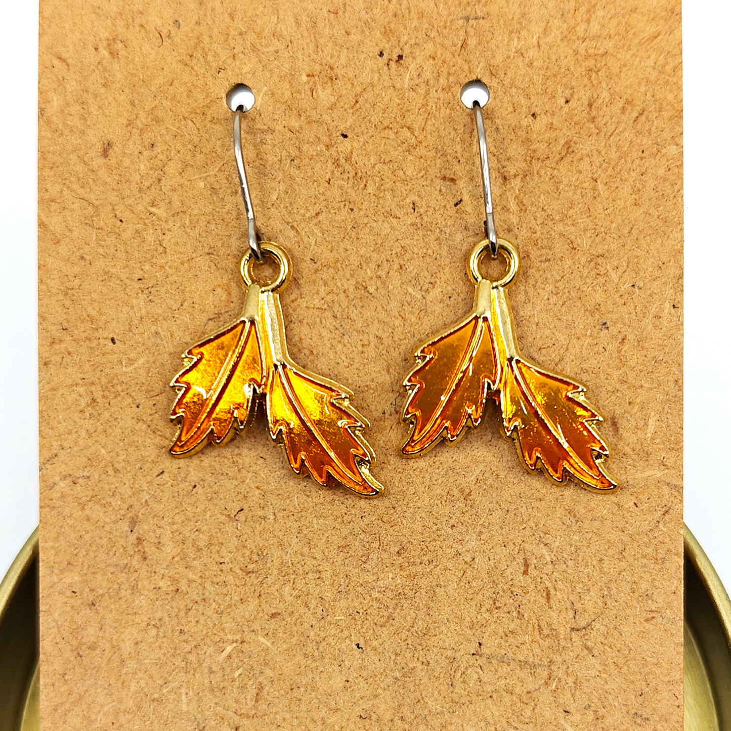 Gold Autumn Leaves Earrings