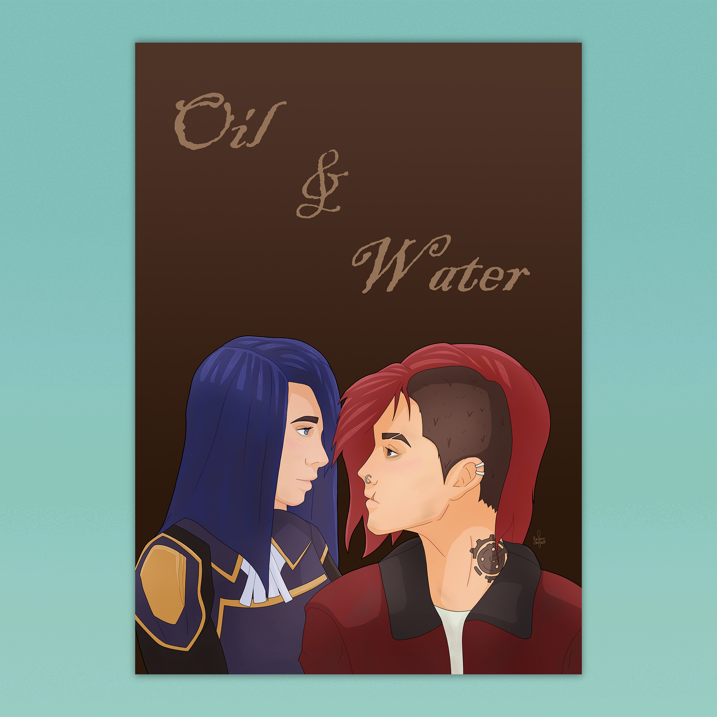 Oil and Water Print