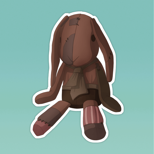Powder Bunny Sticker