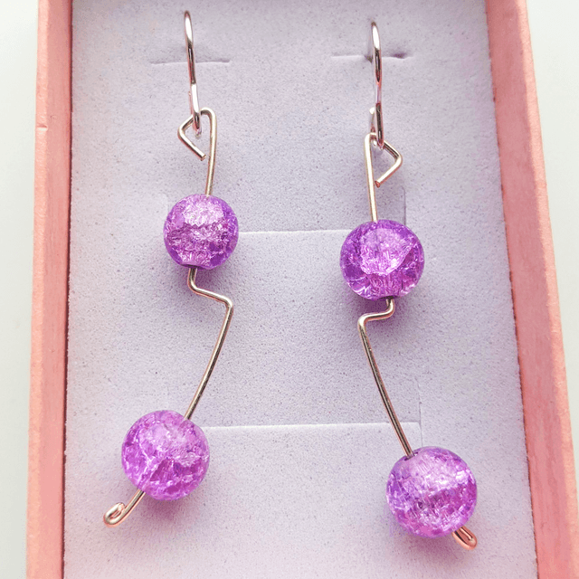 OOAK Dahlia Stim Earrings