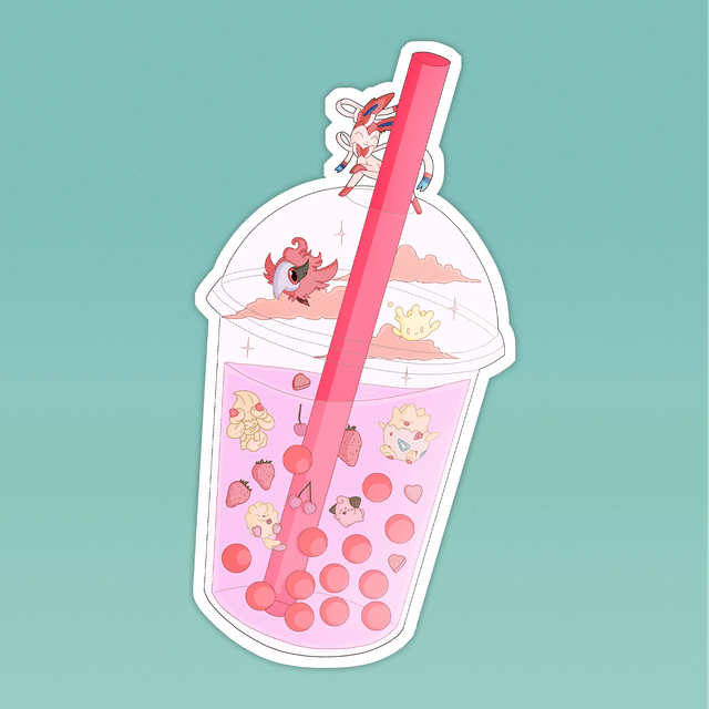 Pokemon Boba Sticker