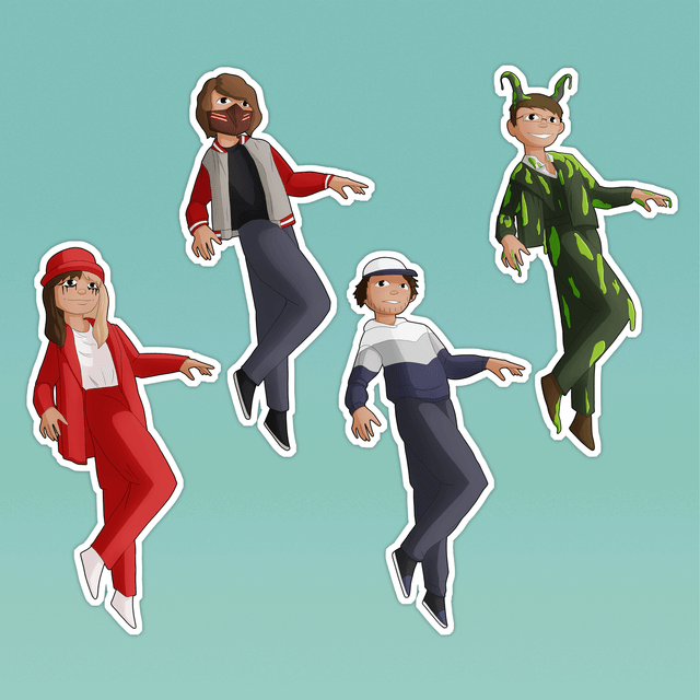 Generation Loss Character Stickers