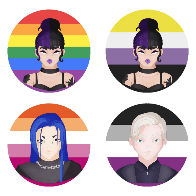 Soulbound Pride Badges