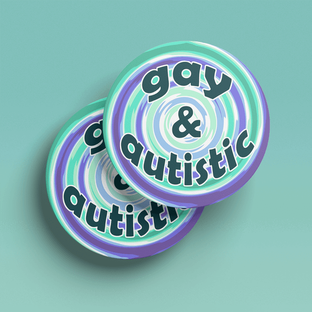 Gay &amp; Autistic Gay Coaster