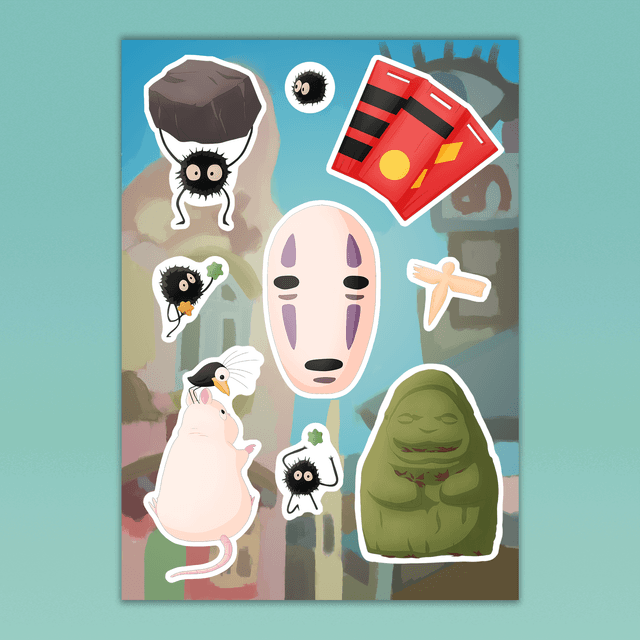 Spirited Away Sticker Sheet