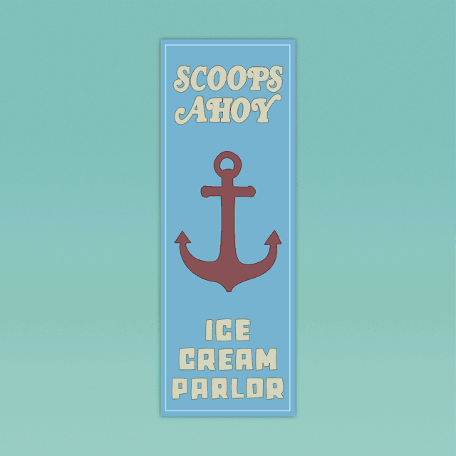 Scoops Ahoy Bookmark