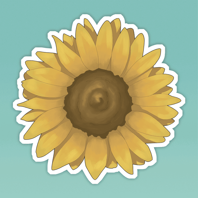 Sunflower Sticker