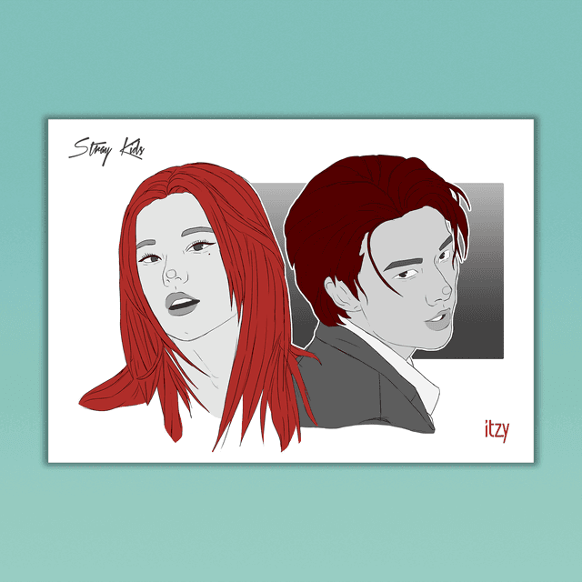 Itzy Yeji Hyunjin Print