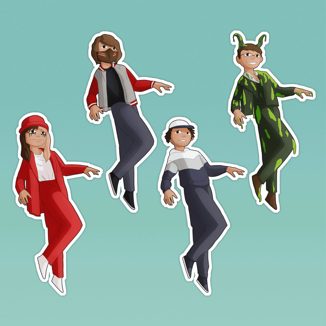 Generation Loss Character Stickers
