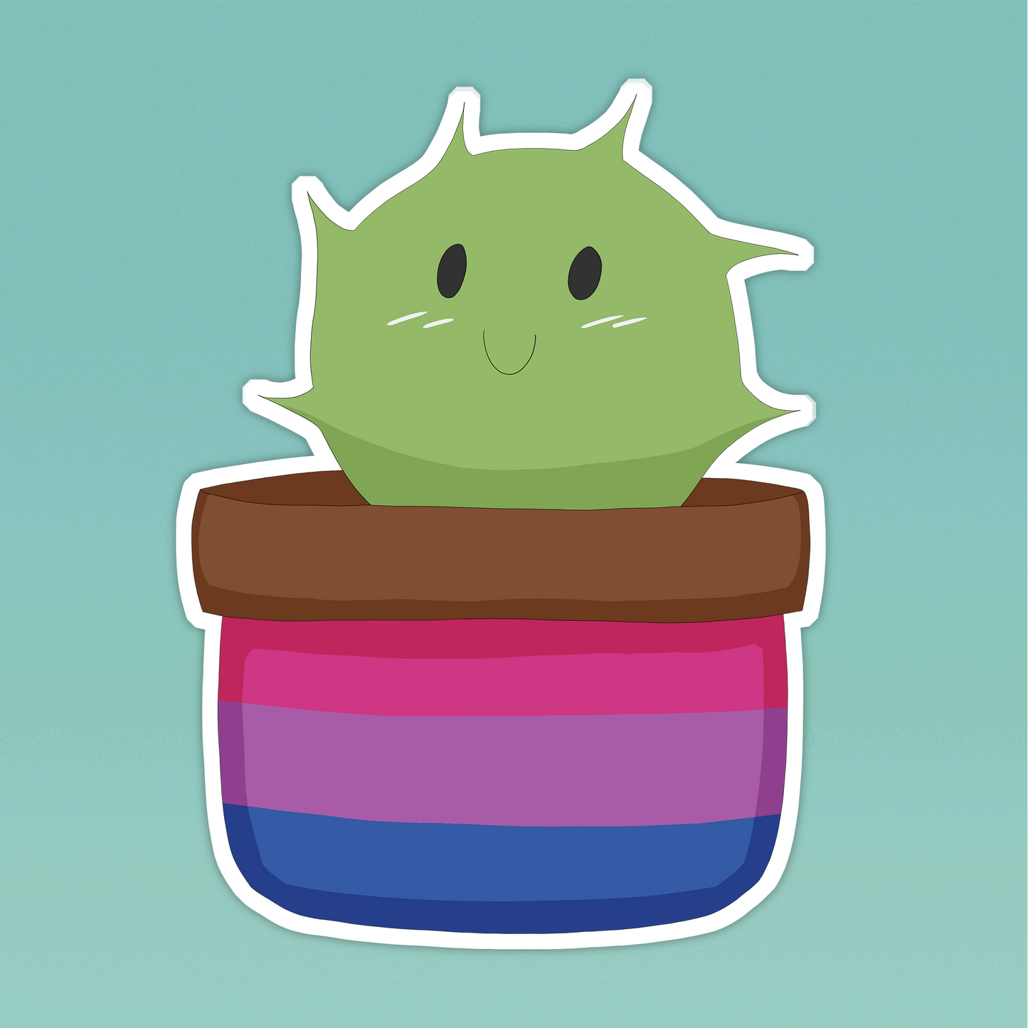 Bisexual Cactus Sticker