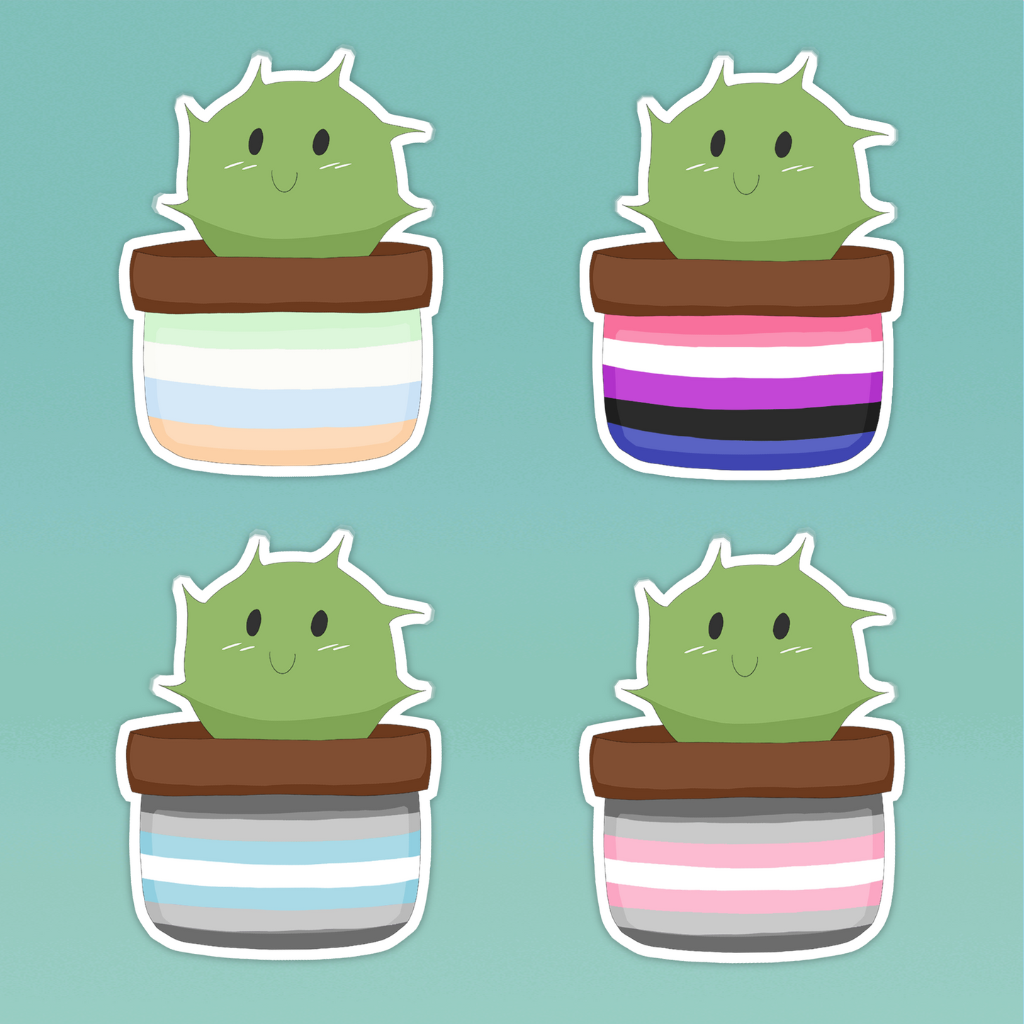 Cactus Pride Stickers