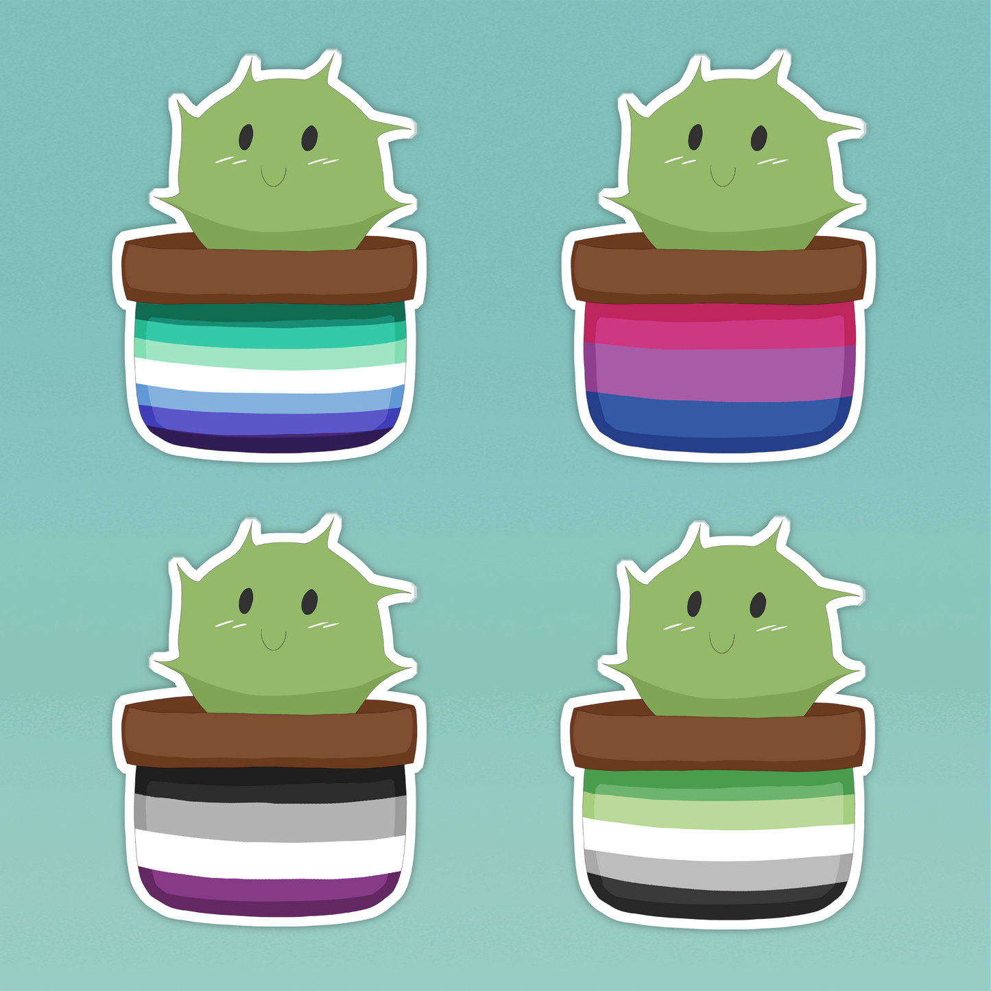 Cactus Pride Stickers