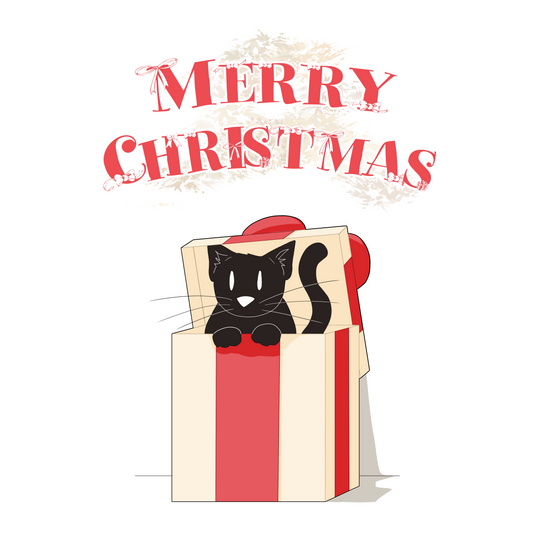 Cat Christmas Card