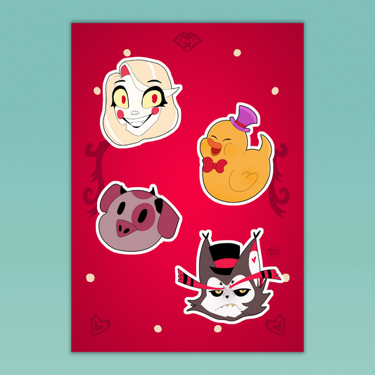 Hazbin Hotel Sticker Sheet