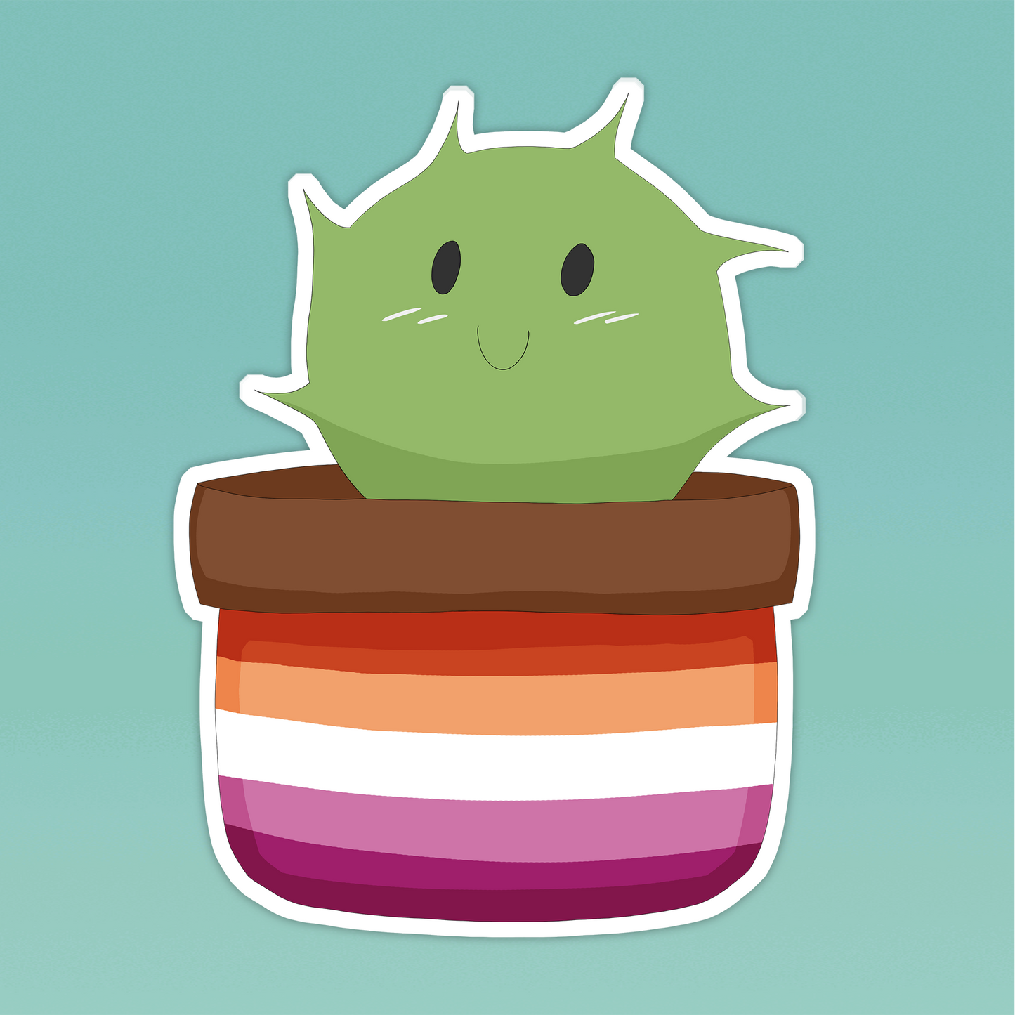 Lesbian Cactus Sticker