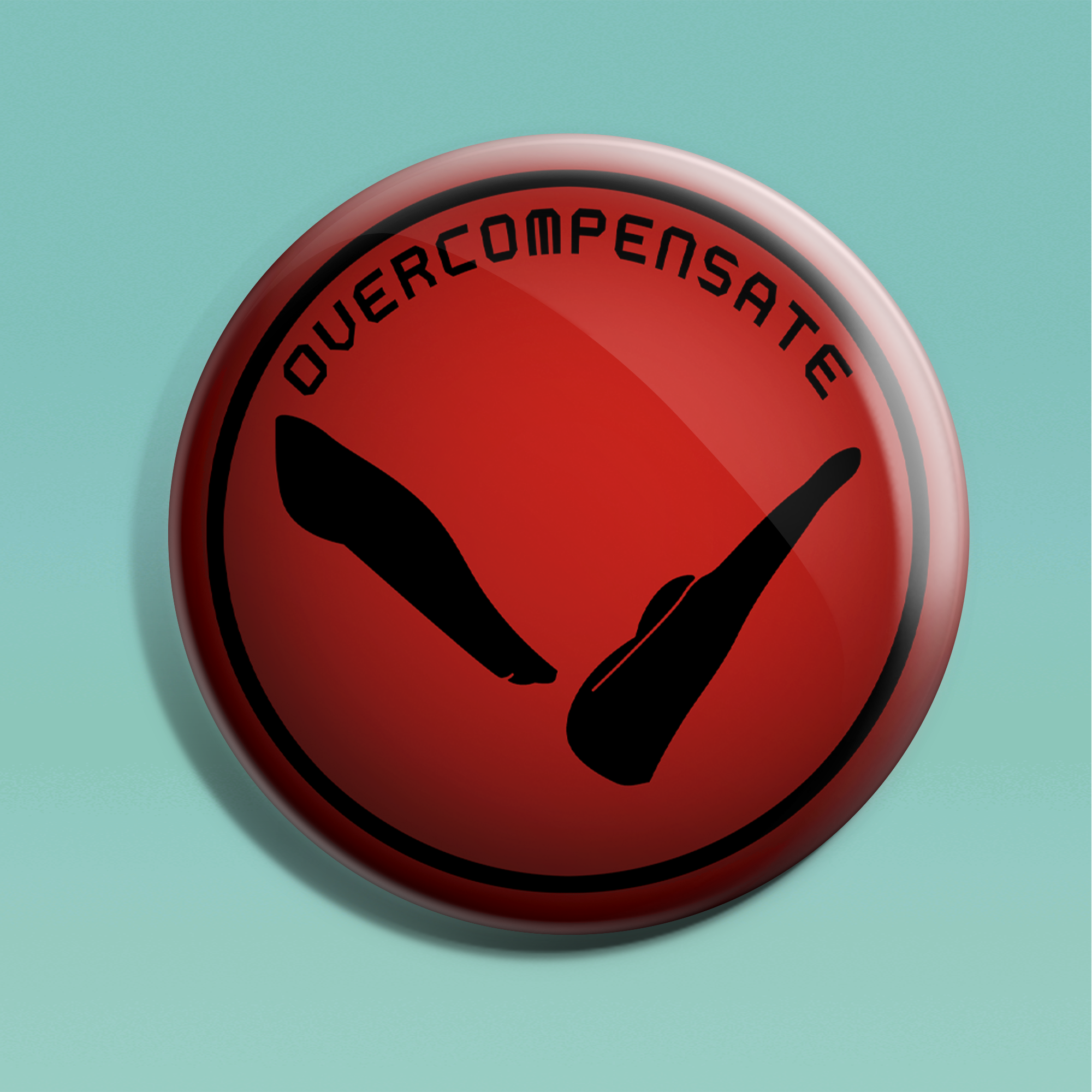 Overcompensate Badge – Silva & Rain