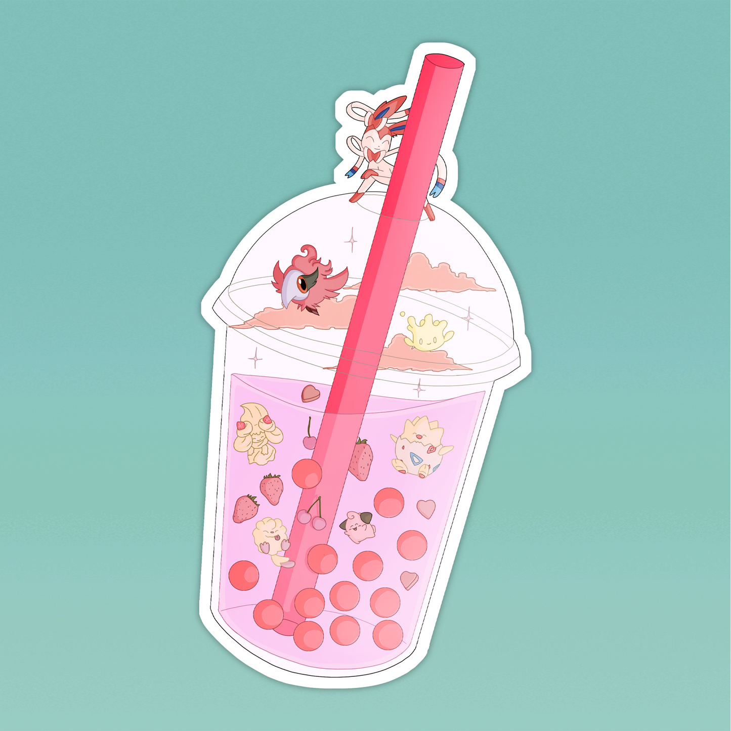Pokemon Boba Sticker