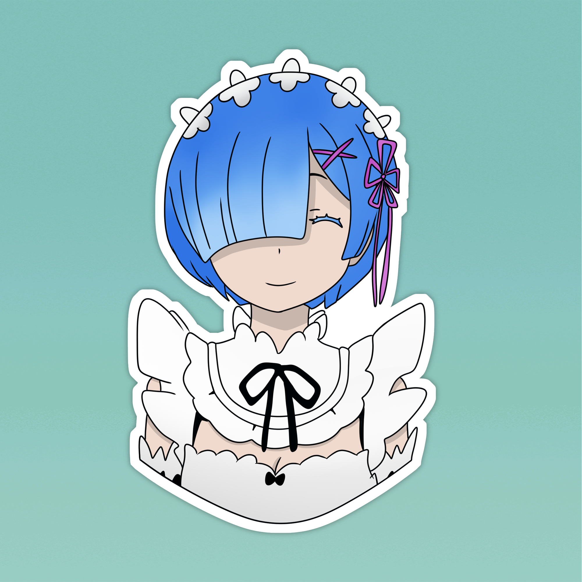 Re:Zero Rem Sticker – Silva & Rain