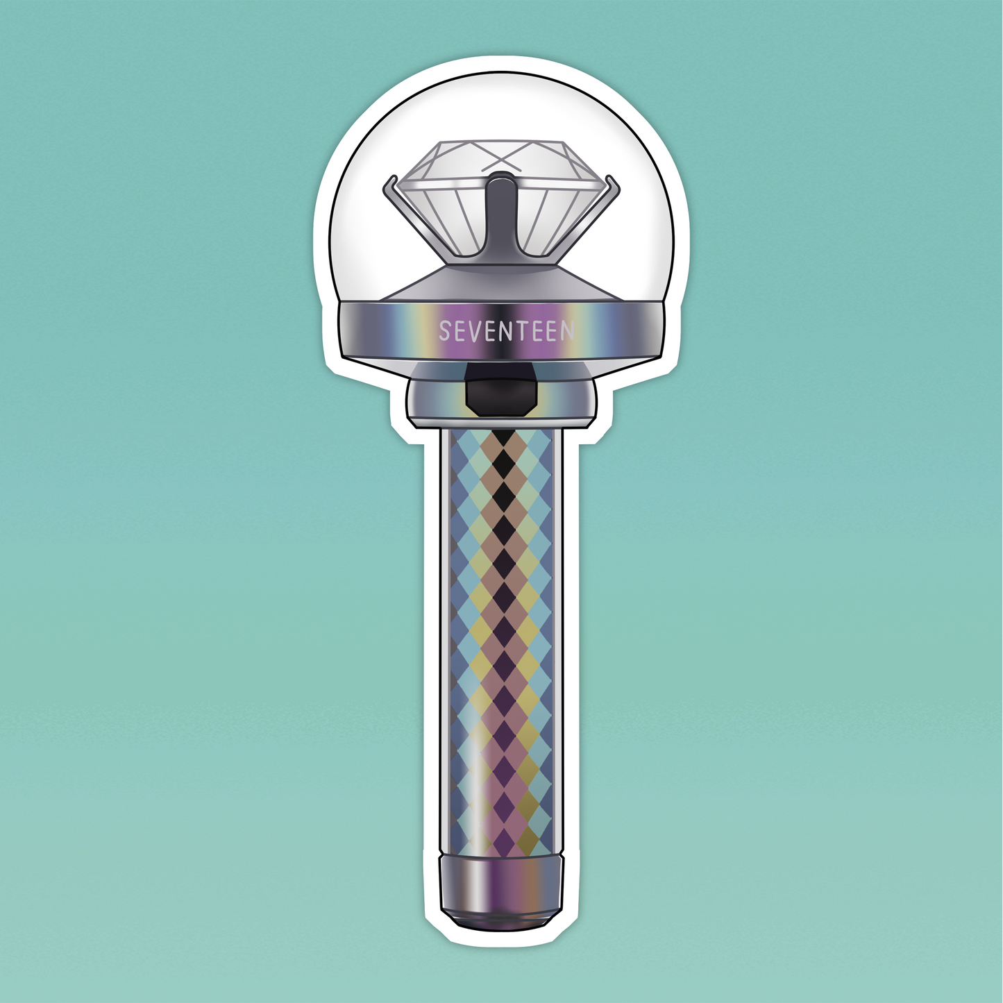 Seventeen Lightstick Sticker