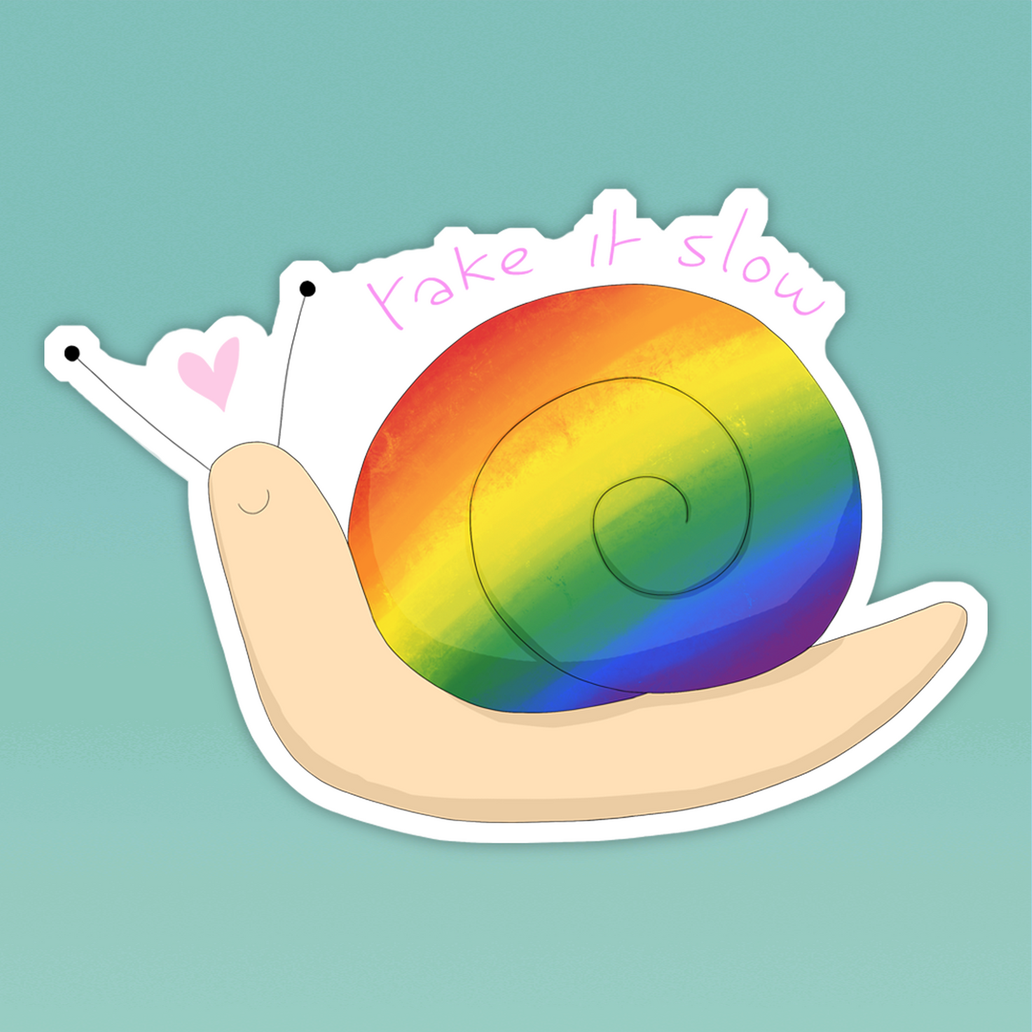 Snail Pride Stickers