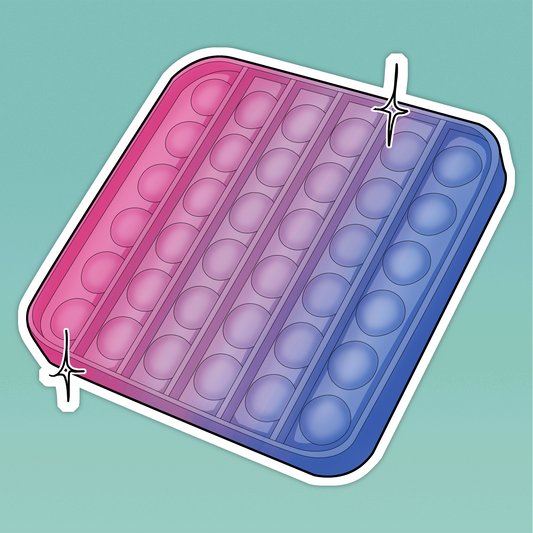 Bisexual Stim Toy Sticker