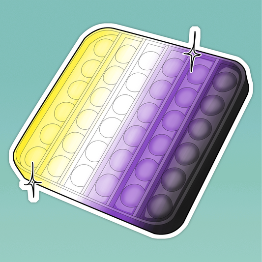 Non-Binary Stim Toy Sticker