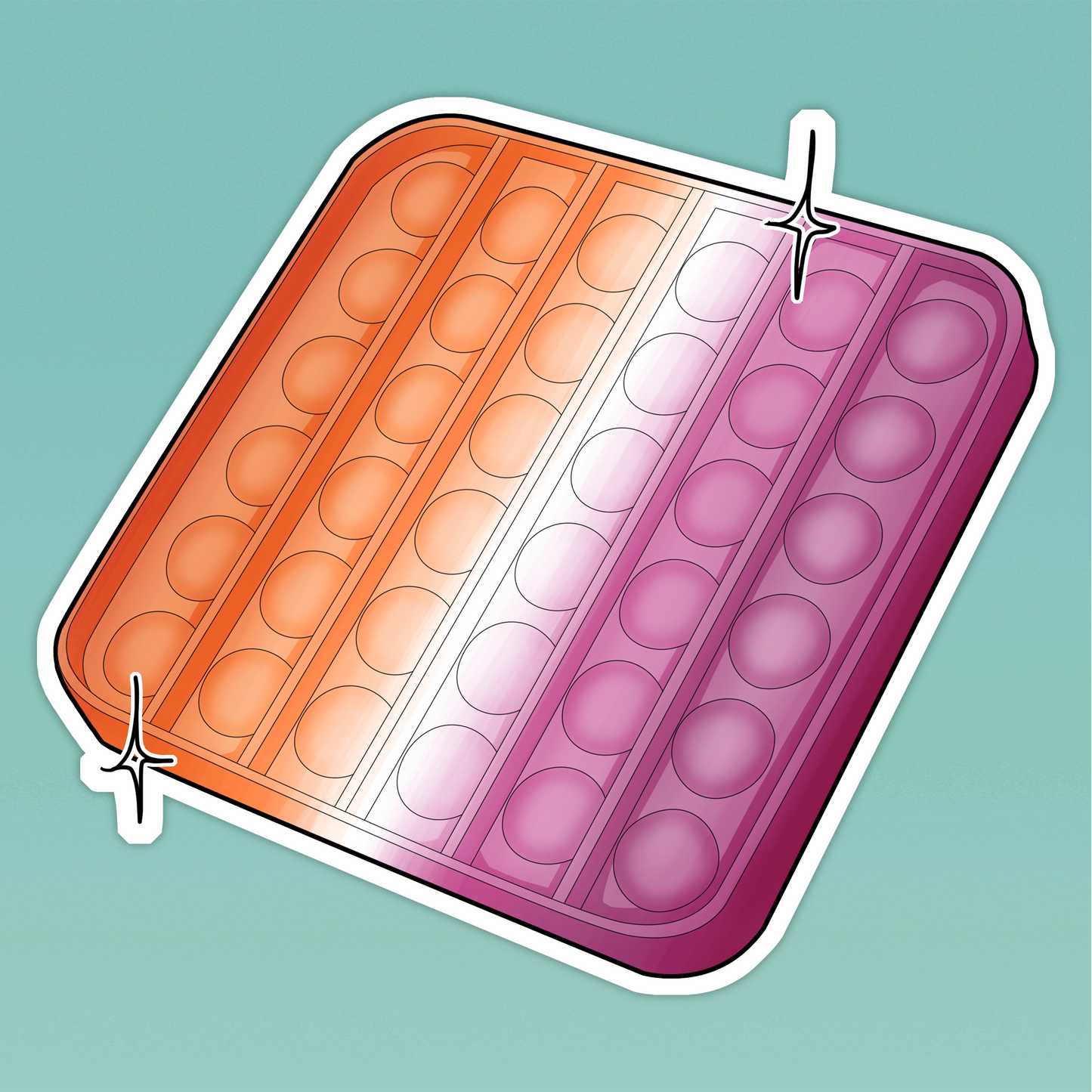 Lesbian Stim Toy Sticker