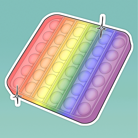 Rainbow Stim Toy Sticker