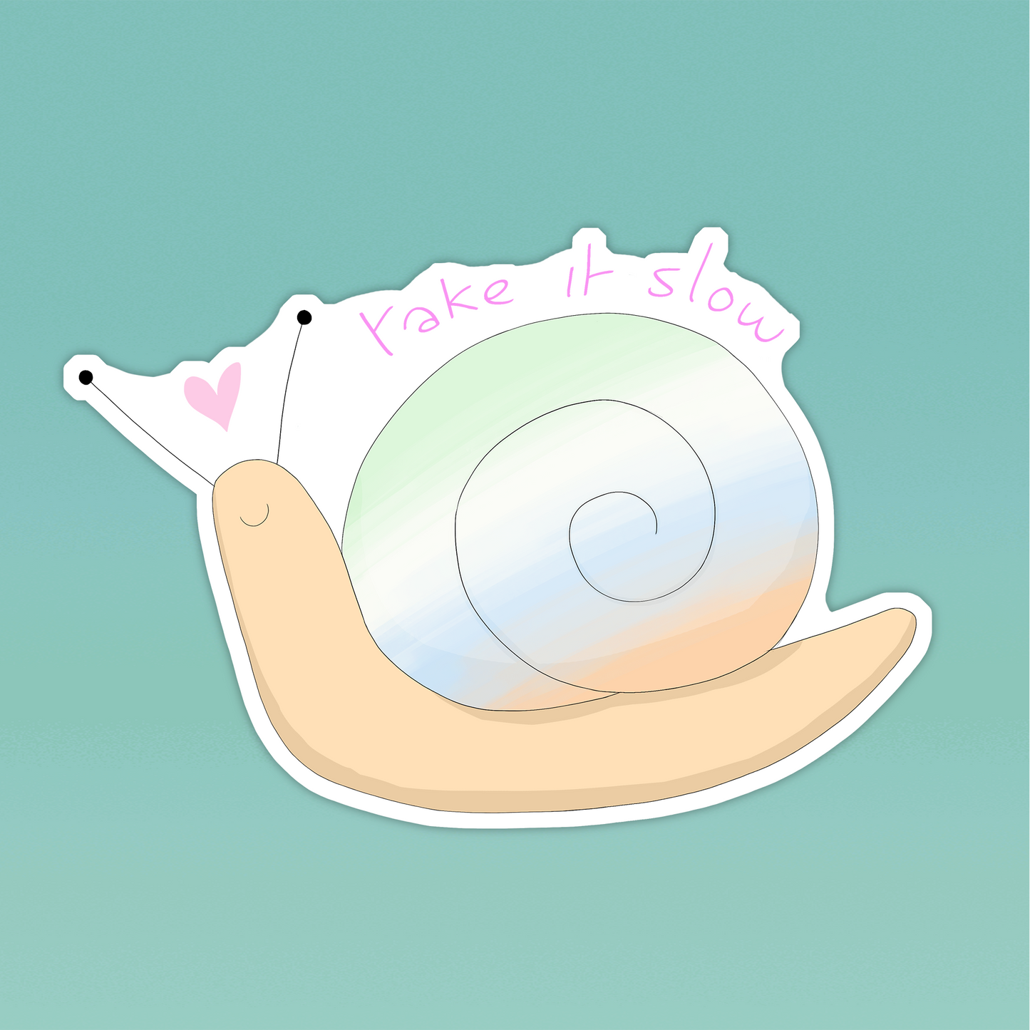 Unlabeled Snail Sticker