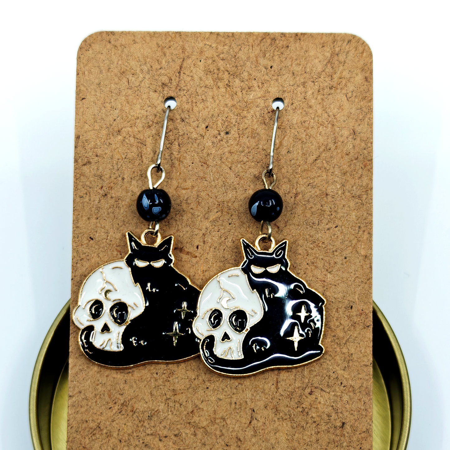 Cat Skull Earrings