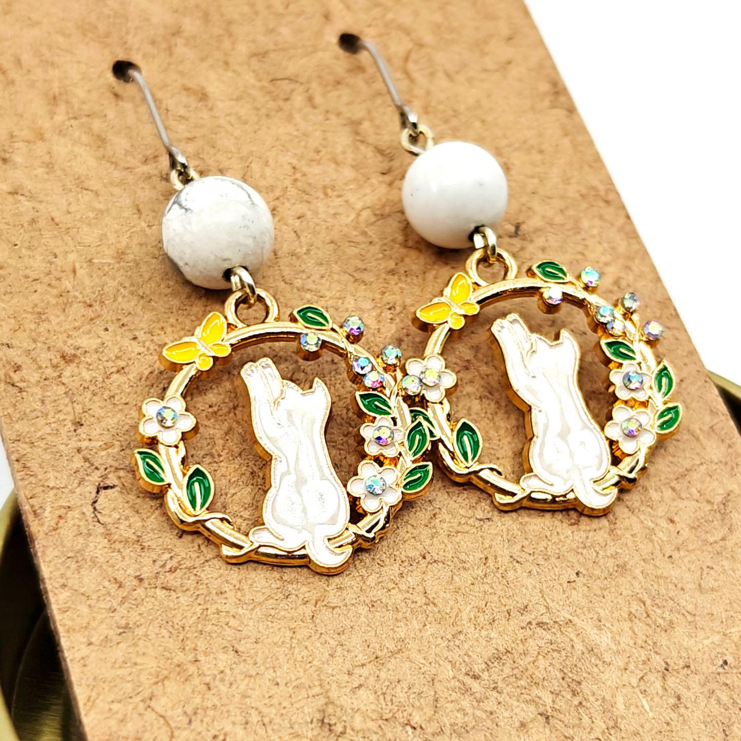 Standing Cat Earrings