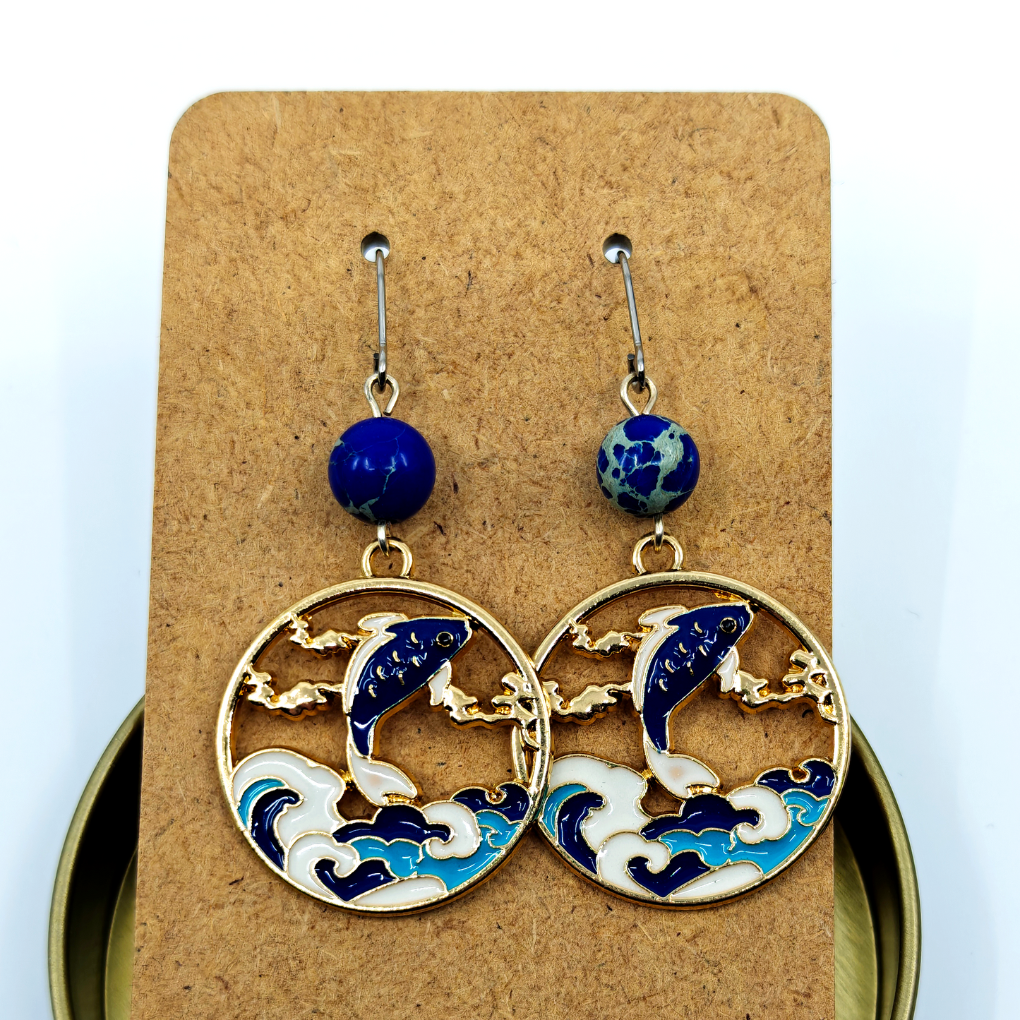 Blue Fish Earrings