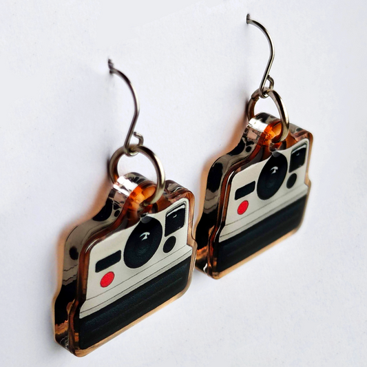 Camera Earrings