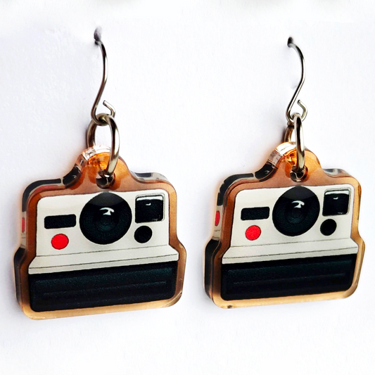 Camera Earrings