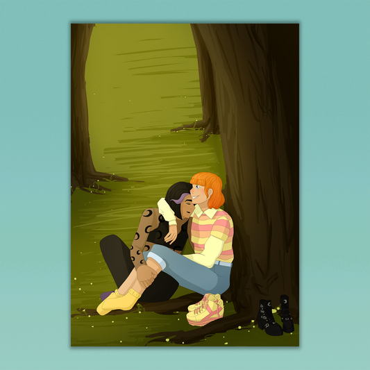 Chalkdust Forest Print