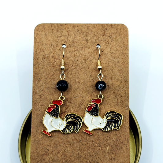 Chicken Earrings