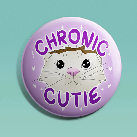 Chronic Cutie Cat Badge