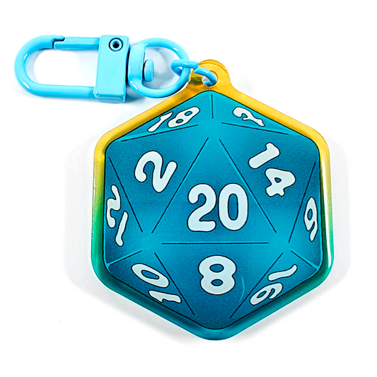 Roll 20 Dice Keychain