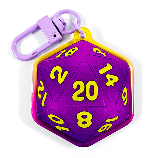 Roll 20 Dice Keychain