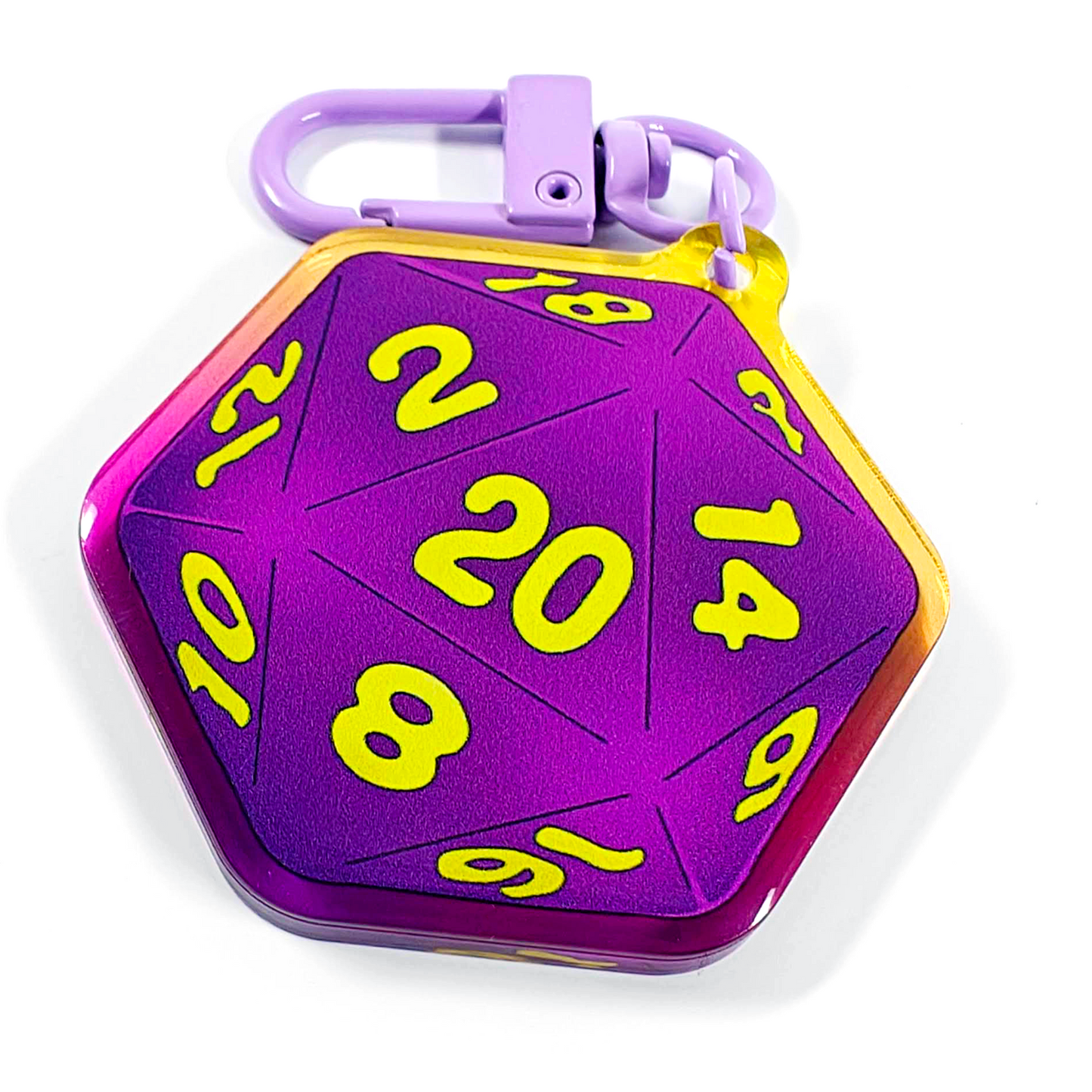 Roll 20 Dice Keychain