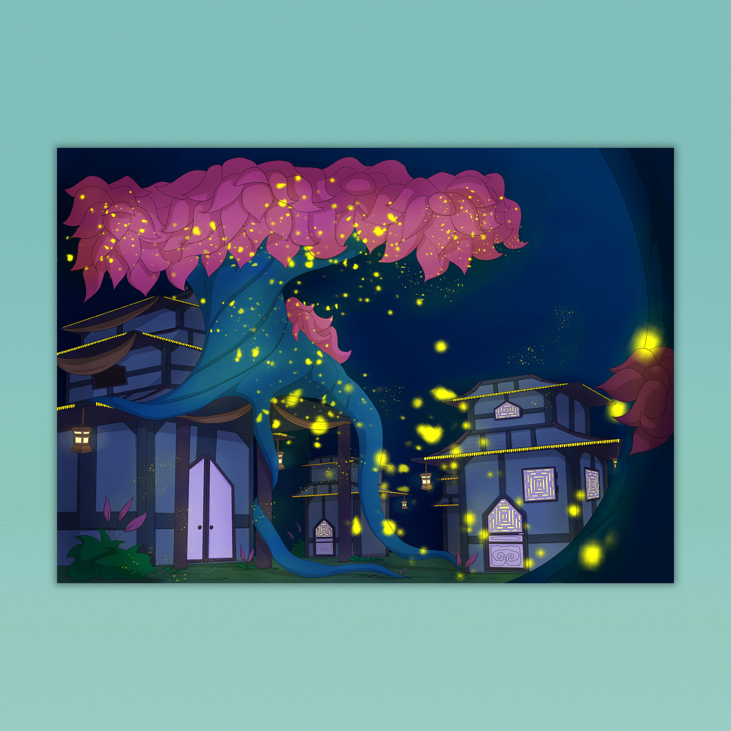 Firefly Island Print