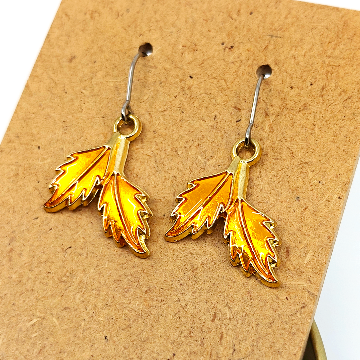 Gold Autumn Leaves Earrings