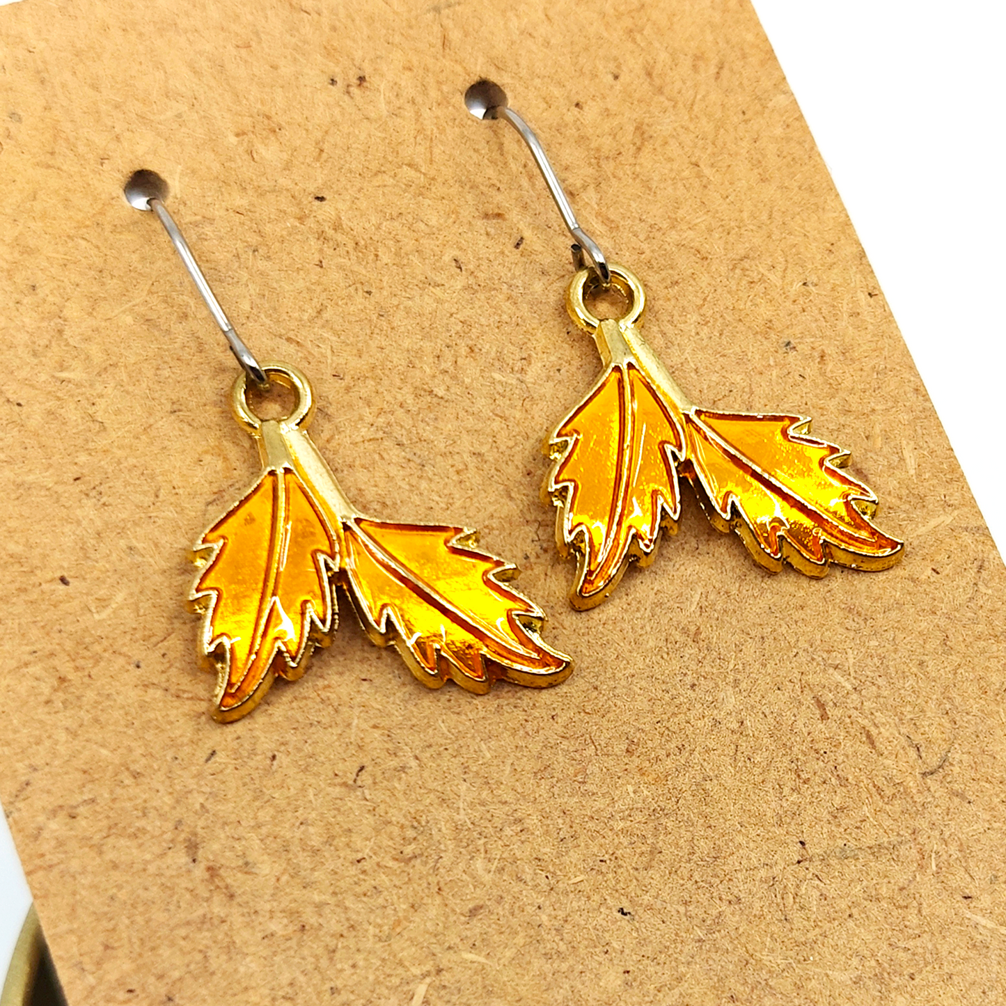 Gold Autumn Leaves Earrings