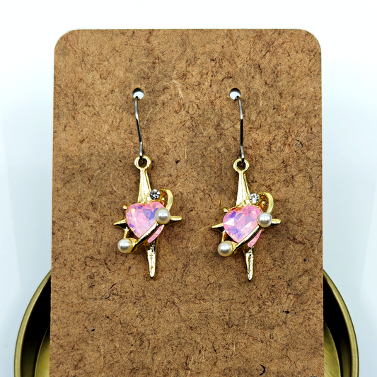 Golden Hearts Earrings